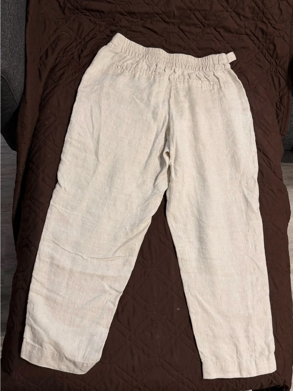 Athleta linen Lightweight Cream Pants
